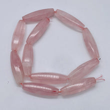 Load image into Gallery viewer, Designer Natural Rose Quartz 35x11mm Bead 7 inch Strand 10450HS
