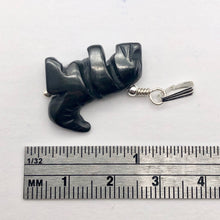 Load image into Gallery viewer, Semi Precious Stone Jewelry T rex Pendant Necklace of Hematite/Silver - PremiumBead Alternate Image 7