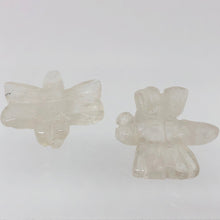 Load image into Gallery viewer, Carved Quartz Dragonfly Animal Beads | 20.5x18.5x5mm | Clear - PremiumBead Alternate Image 2