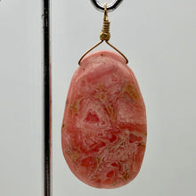 Load image into Gallery viewer, Natural Rhodochrosite 14kgf wire wrap pendant | 39x24x5mm 2 inches Long |