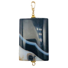 Load image into Gallery viewer, Semi Precious Stone Jewelry Sardonyx Agate Pendant Necklace 14Kgf | 1 3/4" Long|