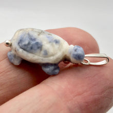 Load image into Gallery viewer, Charming! Unique Sodalite Turtle & Silver Pendant - PremiumBead Alternate Image 2