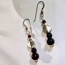Load image into Gallery viewer, Garnet & Sterling Silver Earrings Amazing 300041 - PremiumBead Alternate Image 3