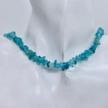 Load image into Gallery viewer, Glimmer Aqua Blue Apatite Nugget Bead Strand 109883