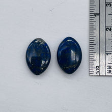 Load image into Gallery viewer, 2 Exquisite 15x10mm Oval Natural Lapis Beads 009395
