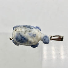Load image into Gallery viewer, Charming! Unique Sodalite Turtle & Silver Pendant - PremiumBead Alternate Image 4