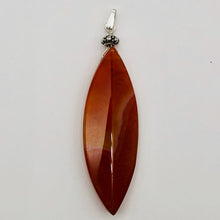Load image into Gallery viewer, Sardonyx Sterling Silver Marquis Briolette Pendant | 2 3/4" Long | Red | 1 ea |