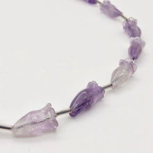 Load image into Gallery viewer, 2 Lovely Carved Amethyst Trumpet Flower Beads | 2 Beads | 16x9mm | 10825 - PremiumBead Alternate Image 5