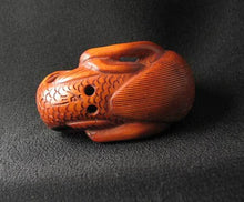 Load image into Gallery viewer, La Leche Carved Boxwood Nursing Mermaid Ojime/Netsuke Bead - PremiumBead Alternate Image 2