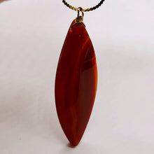 Load image into Gallery viewer, Sardonyx 14K Gold Filled Marquis Briolette | 2 3/4" Long | Red | 1 Pendant