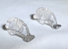 Load image into Gallery viewer, Grace 2 Carved Quartz Manatee Beads | 21x11x9mm | Clear - PremiumBead Alternate Image 2