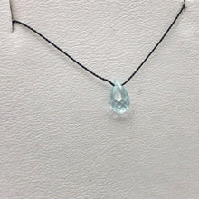 Load image into Gallery viewer, Pair (2) Rare Natural Light Blue Zircon Faceted 7.5x5-6x4mm Briolette Beads 4881 - PremiumBead Alternate Image 10