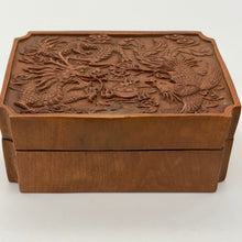 Load image into Gallery viewer, Hand Carved Dragon and Phoenix Boxwood Box - PremiumBead Alternate Image 6
