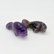 Load image into Gallery viewer, Grace Carved Amethyst Manatee Bead Figurine | 27x10x12mm | Purple - PremiumBead Alternate Image 4