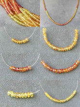 Load image into Gallery viewer, Autumn Leaves 37cts Natural Sapphire Faceted Roundel Bead Strand 106084 - PremiumBead Alternate Image 2