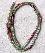 Load image into Gallery viewer, Multi-Hue 2x1mm Sonya Sapphire Bead Strand 21.53cts 107701 - PremiumBead Alternate Image 2