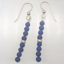 Load image into Gallery viewer, Natural AAA Lapis with 14K Rose Gold Filled Earrings | 2"Long | Blue |