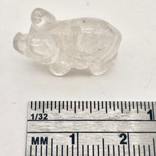 Load image into Gallery viewer, Carved Quartz Pig Semi Precious Gemstone Bead Figurine! | 21x13x9.5mm | Clear