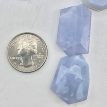 Load image into Gallery viewer, 565cts Druzy Blue Chalcedony Faceted Bead 16" Strand - PremiumBead Alternate Image 3
