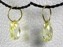 Load image into Gallery viewer, 0.22cts Natural Canary 4x2x2mm Diamond 18K Gold Pendant 6568M - PremiumBead Primary Image 1