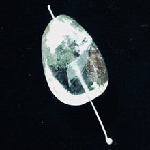 Load image into Gallery viewer, Lodalite Quartz Oval Pendant Bead | 27x24x14 mm | Clear Included | 1 Bead |
