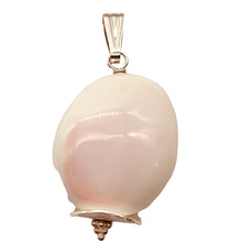 Load image into Gallery viewer, Pink Conch Shell Drop Sterling Silver Pendant | 1 1/2" Long |