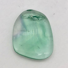 Load image into Gallery viewer, Teal/Green/Clear Fluorite Freeform Pendant Bead! | 40x30mm | Green | Oval | - PremiumBead Primary Image 1