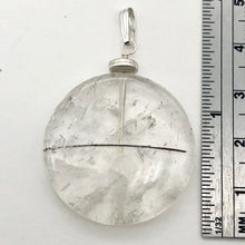 Load image into Gallery viewer, Tourmalated Quartz Beautiful Round Sterling Silver Pendant | 30mm | Disc |