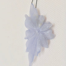 Load image into Gallery viewer, Carved Blue Chalcedony Flower Bead 45cts 009850O - PremiumBead Primary Image 1