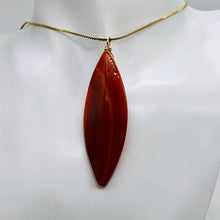 Load image into Gallery viewer, Sardonyx 14K Gold Filled Marquis Briolette | 2 3/4" Long | Red | 1 Pendant