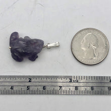 Load image into Gallery viewer, Ribbit Amethyst Frog Solid Sterling Silver Pendant 509266AMS - PremiumBead Alternate Image 5
