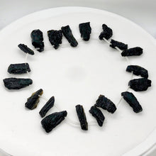 Load image into Gallery viewer, Tektite Natural Pendant Bead Strand | 35x17x6 to 30x12x5mm | 19 Beads |