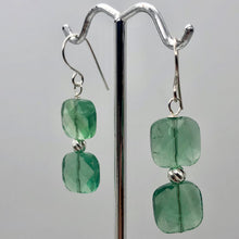 Load image into Gallery viewer, Fluorite Sterling Silver Dangle | 1.5" Long | Green | 1 Earrings |
