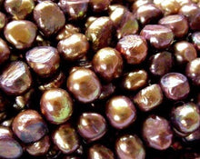 Load image into Gallery viewer, Harvest Coppery Cocoa FW Pearls 8" Strand 004470HS - PremiumBead Primary Image 1