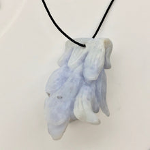Load image into Gallery viewer, Blue Chalcedony Druzy Carved Flower Bead | 52.3 cts | 39x19mm | Blue | 1 bead | - PremiumBead Alternate Image 4