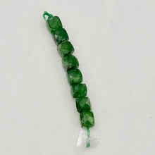 Load image into Gallery viewer, Chrome Diopside Cube Beads | 4mm | Green | 8 Bead(s)