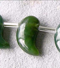 Load image into Gallery viewer, 1 Natural, Untreated 14x8x5mm Paisley Nephrite Jade 7747 - PremiumBead Alternate Image 2