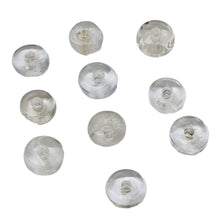 Load image into Gallery viewer, Quartz Crystal Polished Roundel Beads | 11x4mm | Clear | 10 Beads |