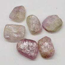 Load image into Gallery viewer, Chatoyant Pink Lilac Kunzite Faceted Nugget Bead| 1 Bead| 28x22x10 to 22x20x10mm