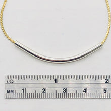 Load image into Gallery viewer, 44mm Hand Made Sterling Silver Curved Tube Bead 10340