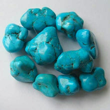 Load image into Gallery viewer, Turquoise Howlite Nugget Bead Strand 110170C - PremiumBead Primary Image 1