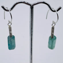 Load image into Gallery viewer, Fluorite Sterling Silver Drop/Dangle Earrings | 1 1/2" Long | Blue | 1 Pair |