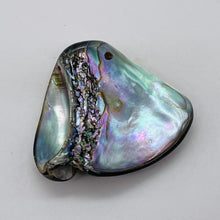 Load image into Gallery viewer, Abalone Hinge Shell | 33x37x10mm | Silver Pink | 1 Pendant Bead |