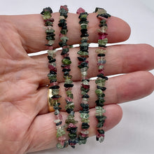 Load image into Gallery viewer, Fluorite Chip Bead Necklace | 30" Long | Pink Green| Aproxoximately 390 Beads |
