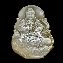 Load image into Gallery viewer, Quan Yin Mother of Pearl Person | 4 1/4" Tall | White | 1 Pendant |