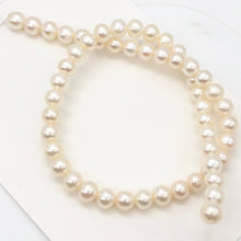Load image into Gallery viewer, 6 Premium Perfect Skin Natural White 8mm Pearls 10059