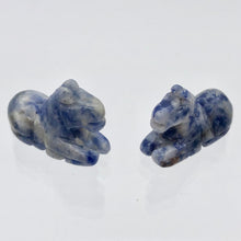 Load image into Gallery viewer, Trusty 2 Carved Sodalite Horse Pony Beads - PremiumBead Primary Image 1