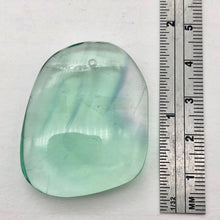 Load image into Gallery viewer, Teal/Green/Clear Fluorite Freeform Pendant Bead! | 40x30mm | Green | Oval | - PremiumBead Alternate Image 2