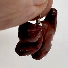 Load image into Gallery viewer, Jasper Squirrel Pendant Necklace| Semi Precious Stone Jewelry | Sterling Silver|