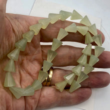 Load image into Gallery viewer, Delicate Carved New Jade Cone Shaped Beads | 12x10mm | 34 Beads |